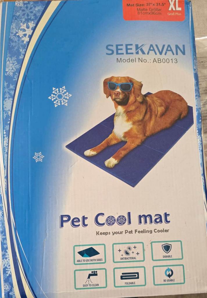 Pet cooling mat, size XL , blue