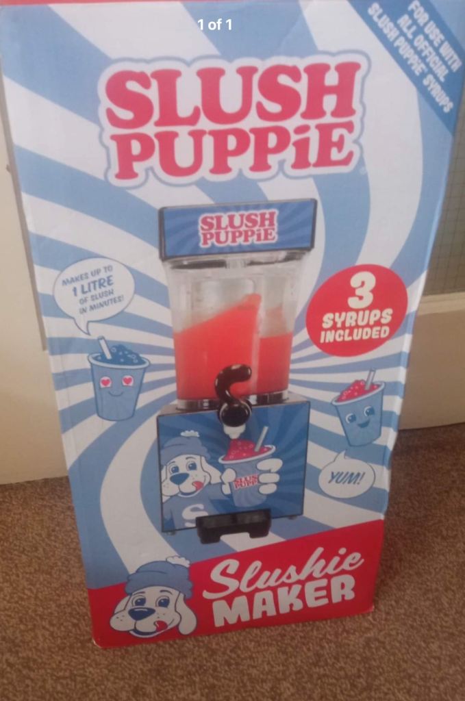 Slush Puppie Machine Frozen Ice Slushie Drink Maker, Flavored