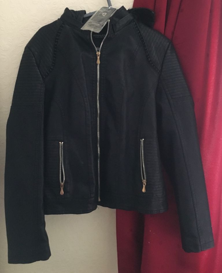 leather look jacket 