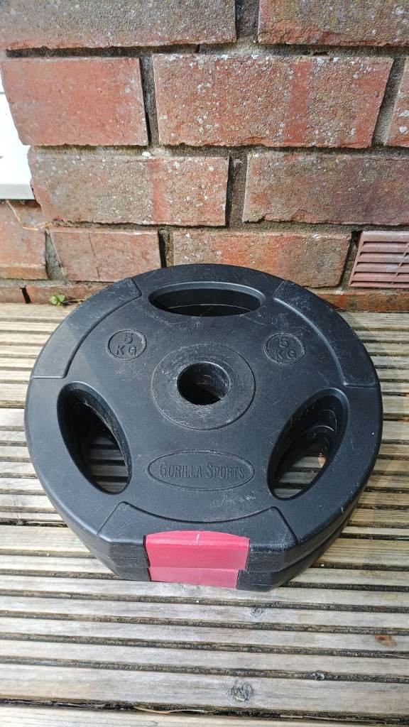 Mixed weights 5Kg x 6, 2Kg x 4, 1.25Kg x 6