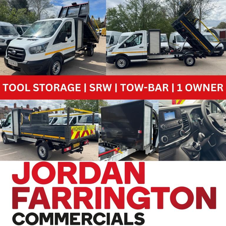 2023 FORD TRANSIT SINGLE CAB TOOLPOD TIPPER RWD SRW ONE STOP ALLOY BODY EURO 6
