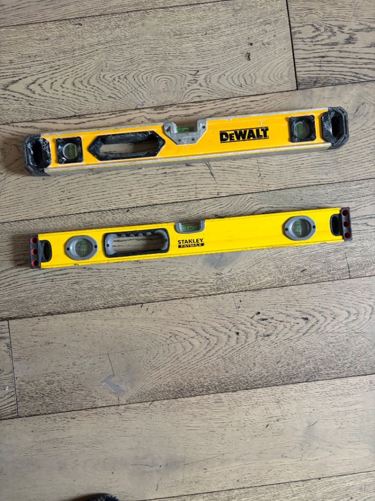 Heavy-Duty Spirit Level Set – DeWalt & Stanley FatMax