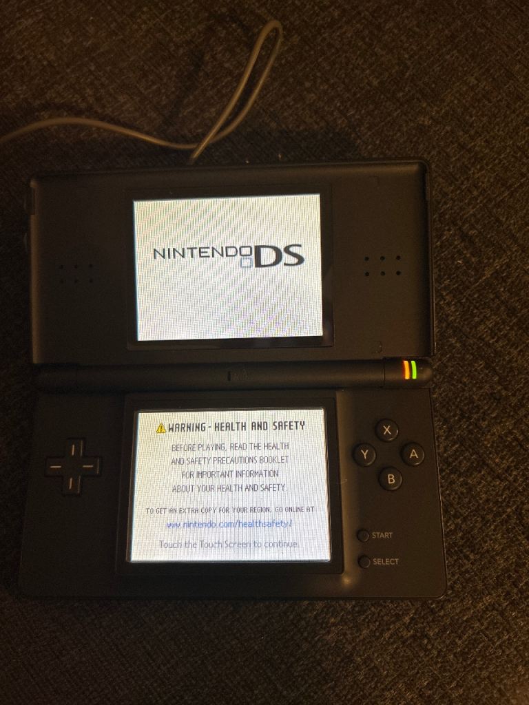 Used Nintendo DS Lite in Black with Power Supply