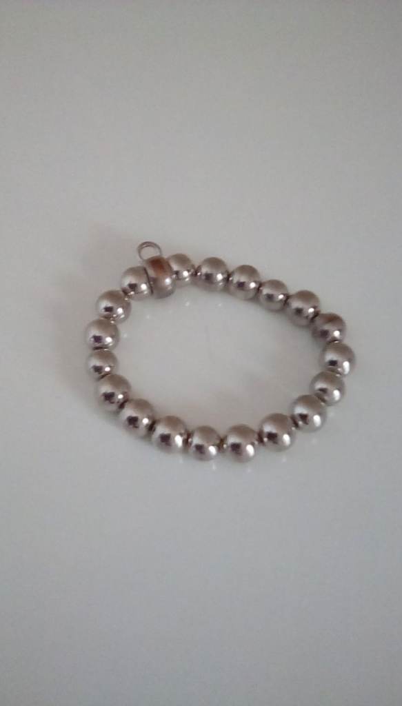 Silver Pearl Bracelet