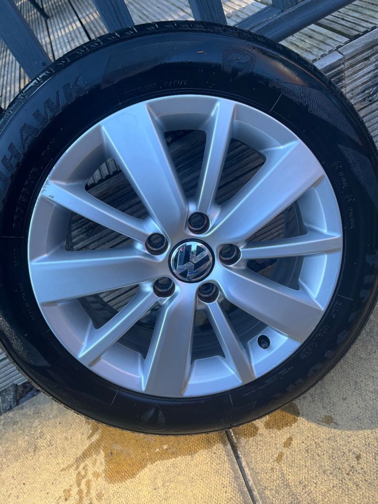 16 inch vw alloys and tyres 