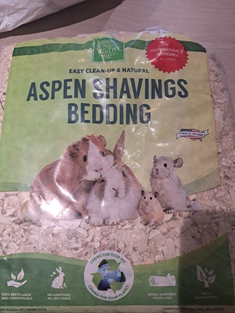 Aspen shavings bedding 