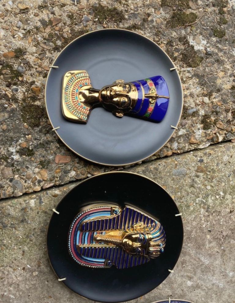 Egyptian Splendours Collector Plates - Nefertiti & Tutankhamun