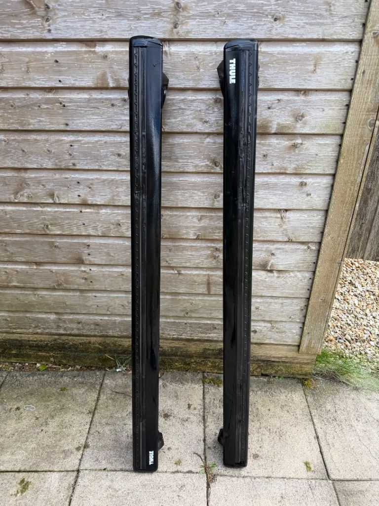 Thule WingBar Evo Roof Rack Bars (Black) + Thule Evo Raised Rail Kit 710410