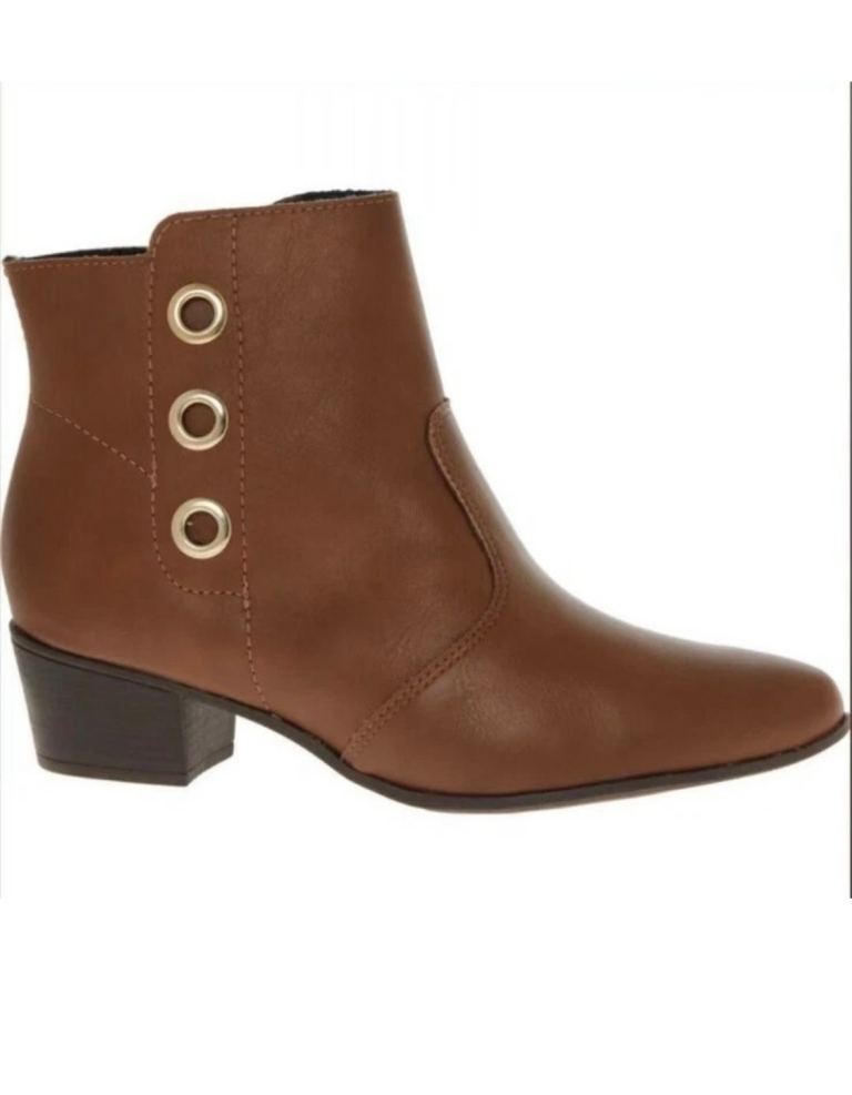 Ramarim Stylish Tan Ankle Boots – Women's Size 39 (UK 6)