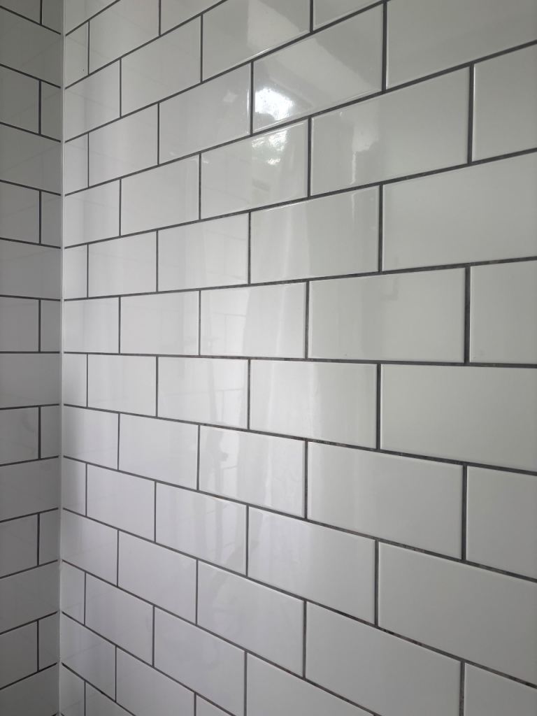 White ceramic tiles