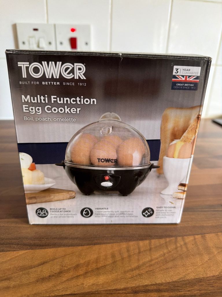 Used - Tower Multi-Function Egg Cooker - Boil, Poach, Omelette