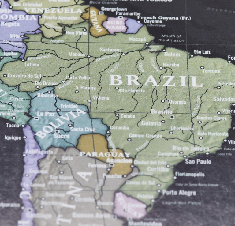 World Map in Tube. Brand NEW