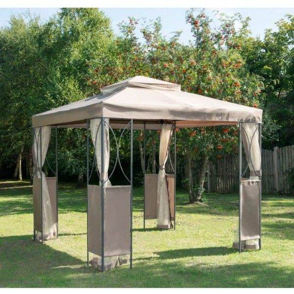 Original Luxury Steel Framed Gazebo with Mosquito/Fly Curtains - Rain 
