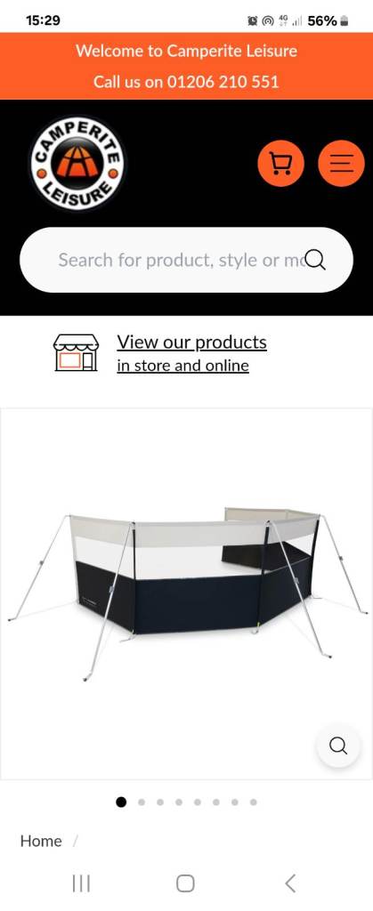 Kampa pro 2  x 5 panel and door windbreaks