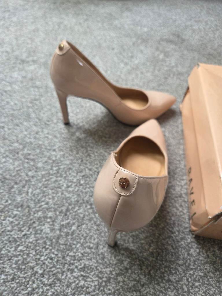Ravel Edson Nude Patent Heels - UK 5 / EUR 38, Brand New