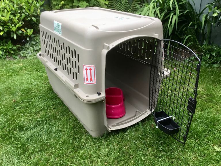Large Dog Crate - used once to import dog to UK