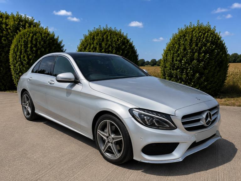 2016 66 MERCEDES BENZ C220d AMG LINE PREMIUM 4MATIC 4WD 170BHP SILVER EURO 6
