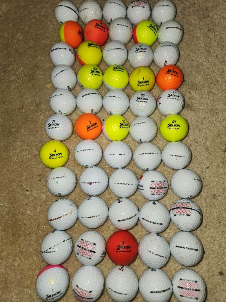 50 Srixon Z-Star and Q-Star golf balls, £40.00 for Sale in New Mills ...