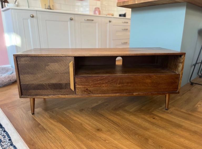 Mango wood tv stand 