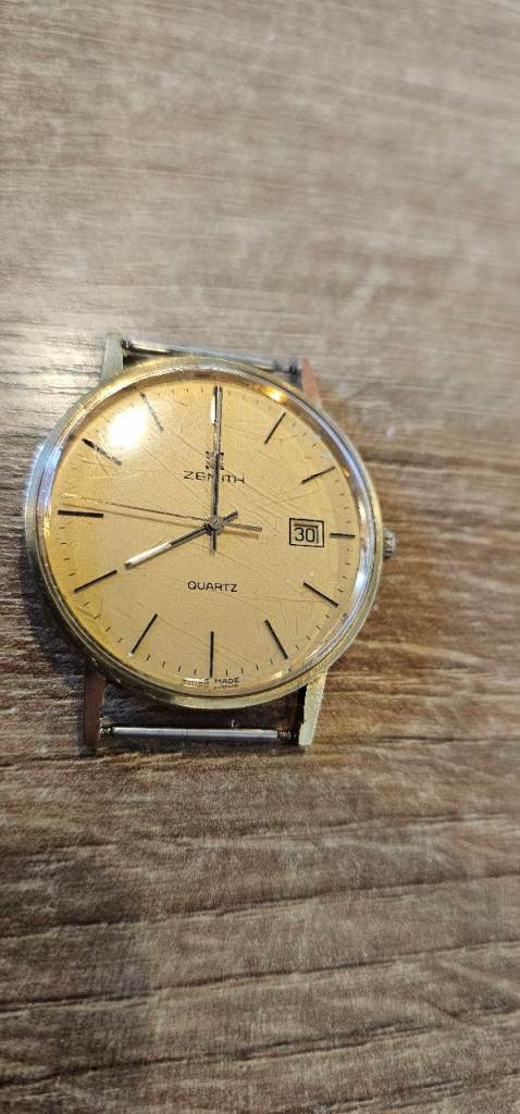 Zenith quarth 18ct gold wath