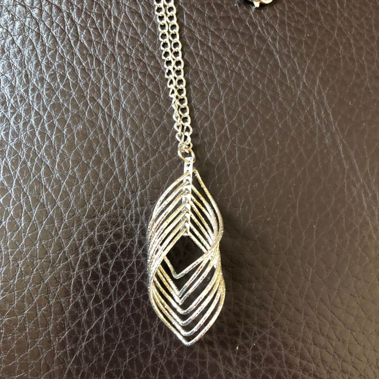 Silver coloured Pendant Necklace