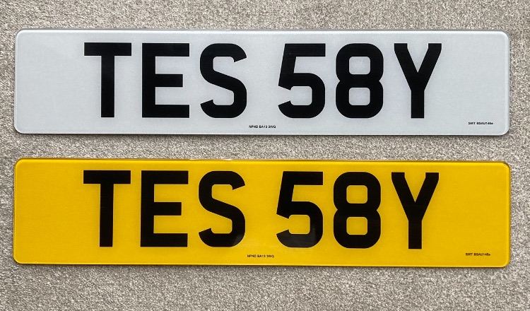 TES 58Y - Tess Tessa Tesla Model Y Private Number Plate Registration Reg Cherished Personalised