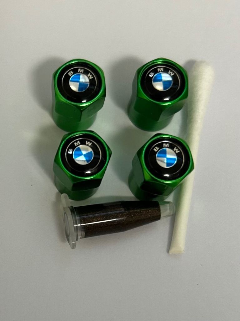 BMW Tyre valve caps with grease 