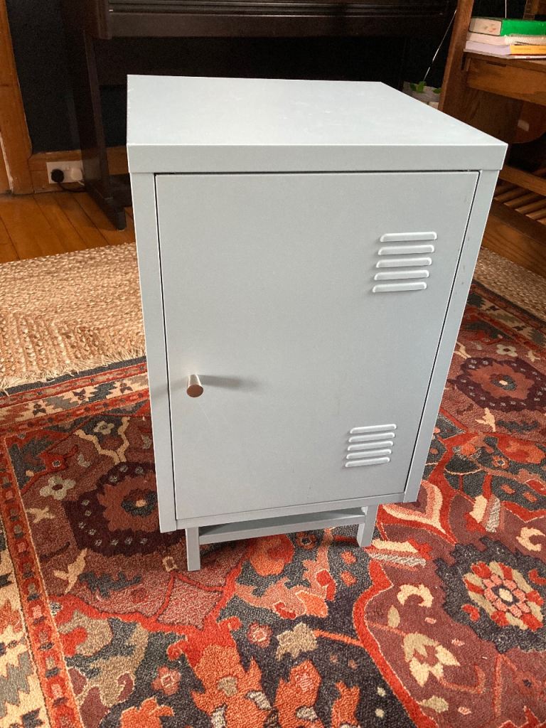 Blue metal cabinet for sale