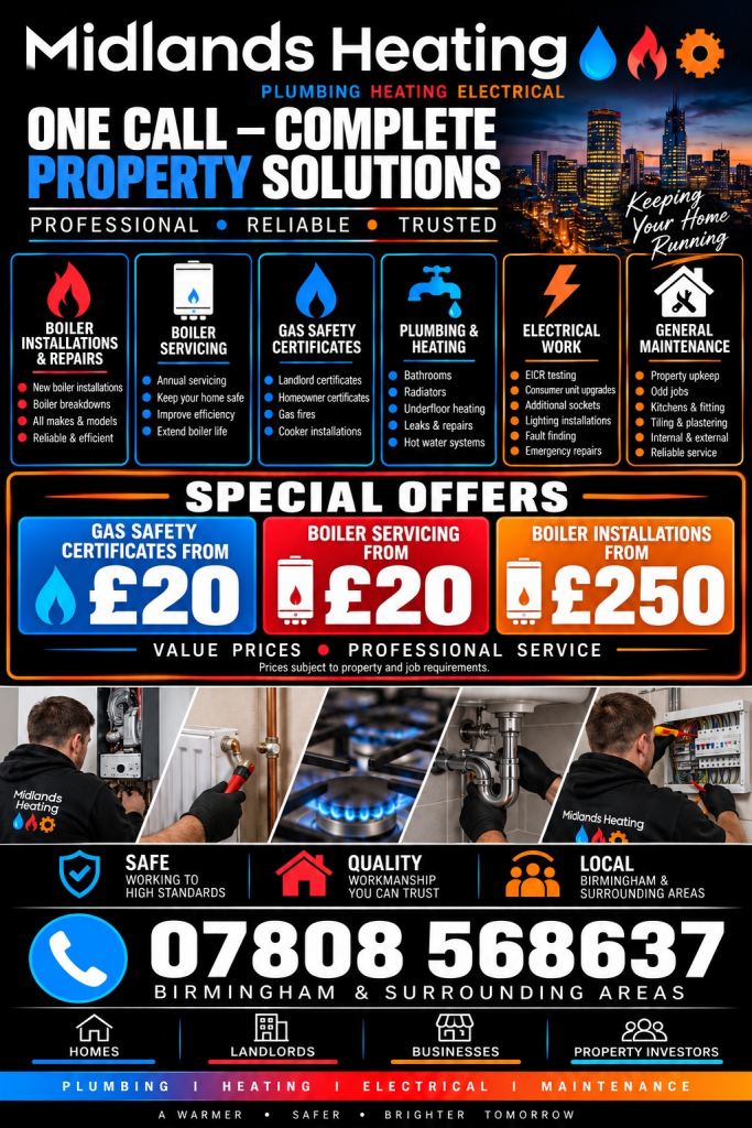 Gas Safe Engineer & Plumber | Boilers, Heating, Gas Certificates & Repairs