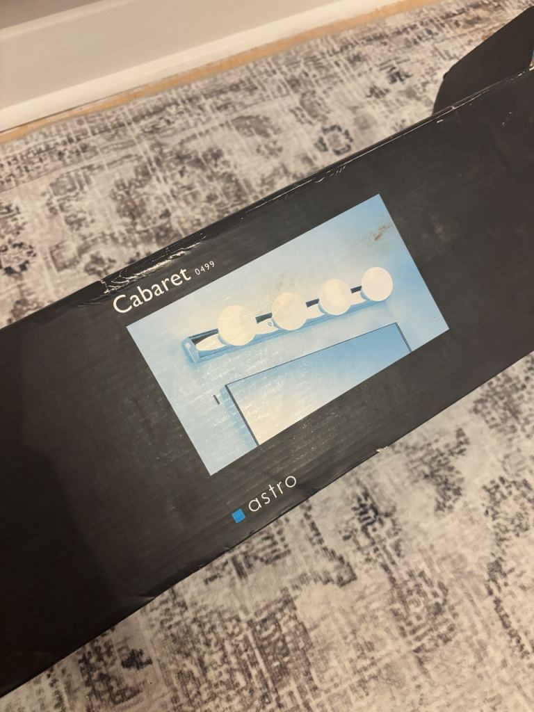 image for Astro Cabaret 4 Light Bathroom Wall Light in Polished Chrome NEW