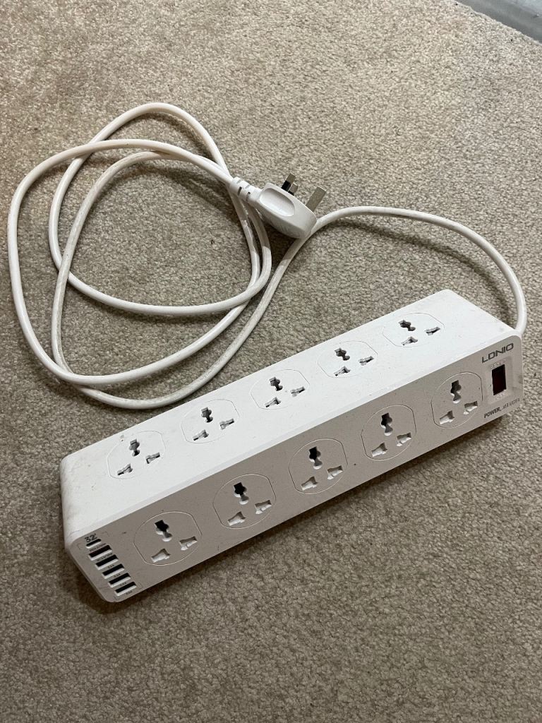 LDNIO SC10610 Intelligent Power Strip with USB Ports – White