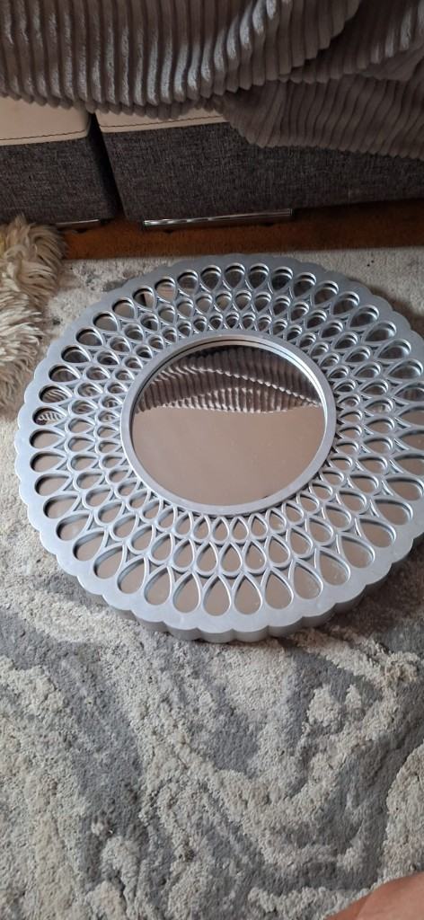Nice Round Silver Mirror