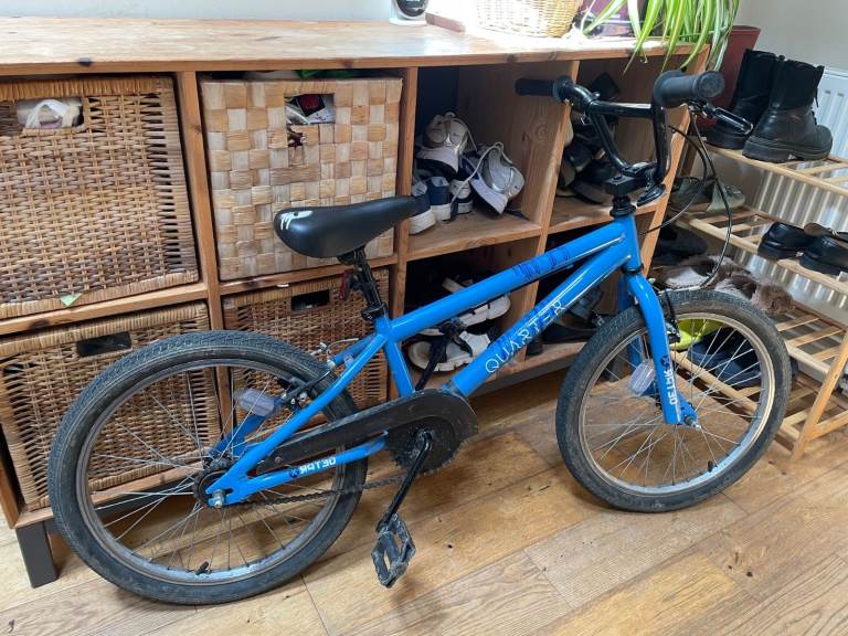 Blue Quarter BMX Bike