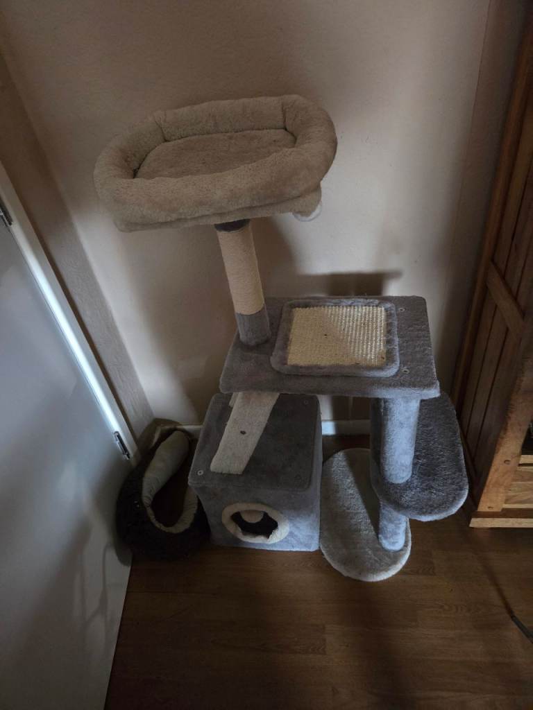 Cat Tree / Activity Centre - Grey, Good Condition