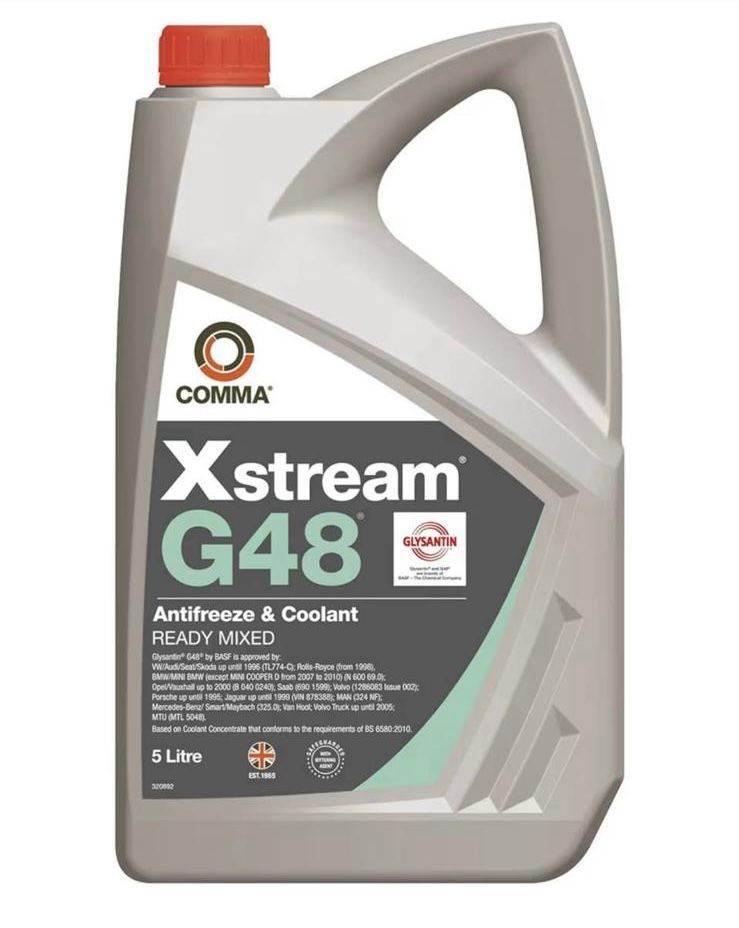 Comma Xstream G48 Antifreeze & Coolant Ready Mixed – 5L – £10