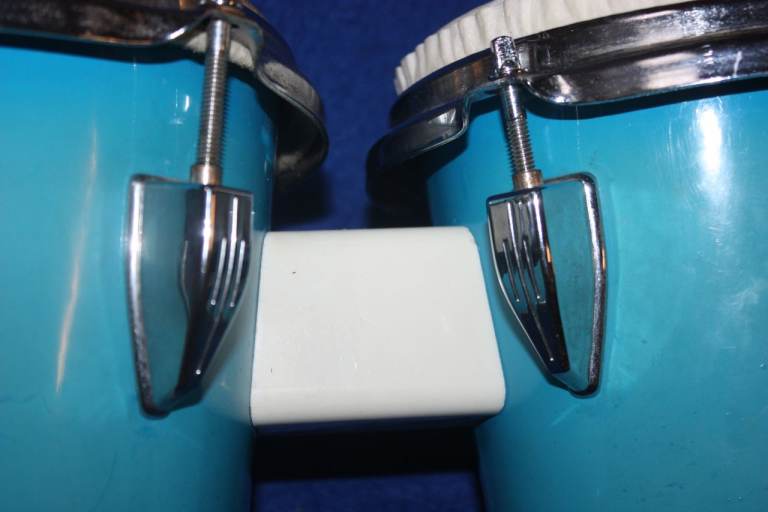 Vintage 1960s Kent Blue Bongos 6.1/2 inch + 7.3/4 inch ~ Made In Japan ~ Probably Tama ~ £125 ono