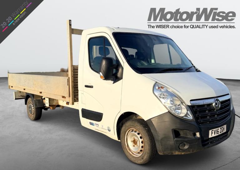 2016 Vauxhall Movano 2.3 H1 TRANSIT L3 Chassis Cab DROP SIDE PICK UP LWB NO VAT Extra LONG CHASSI...