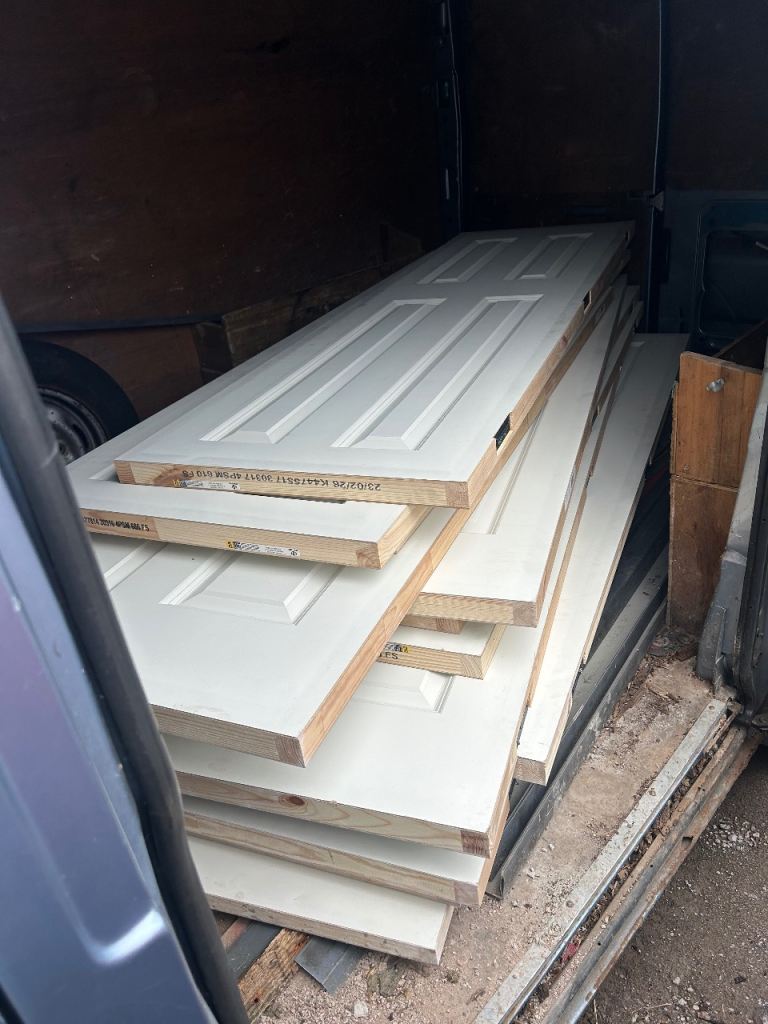 New White Internal Fire Doors - Unused Condition