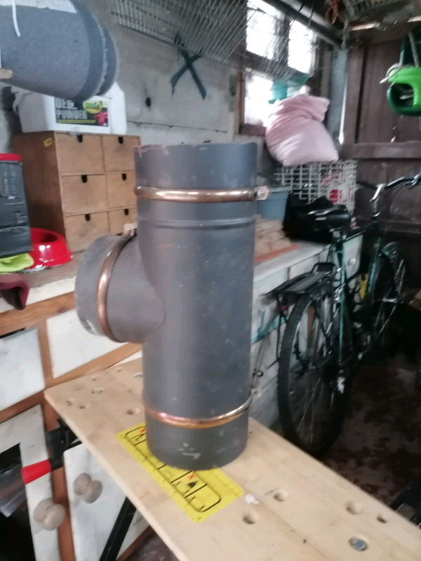 Flue pipe 90 degree section 