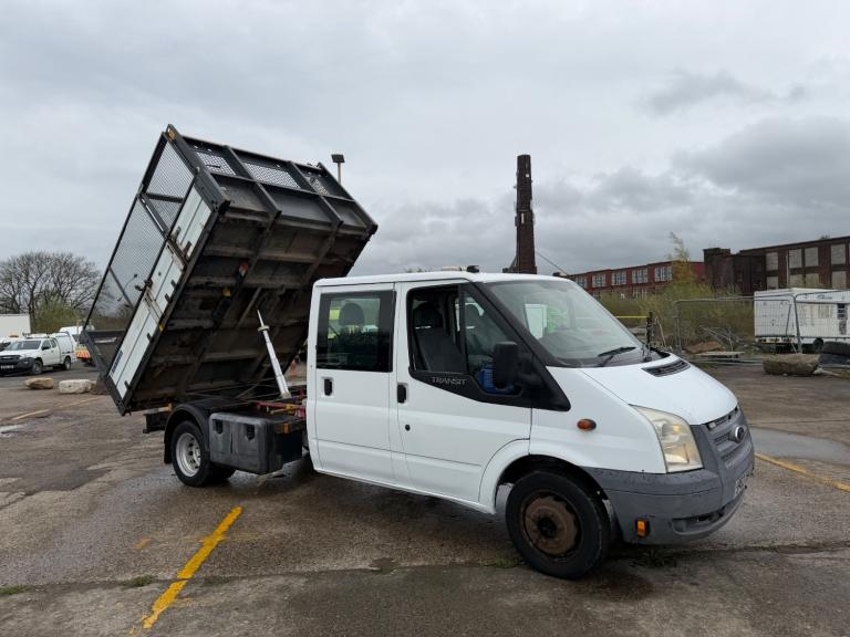 2013/63 FORD TRANSIT T350 TWIN WHEEL CAGE TIPPER DIRECT COUNCIL PRICE IS + VAT 