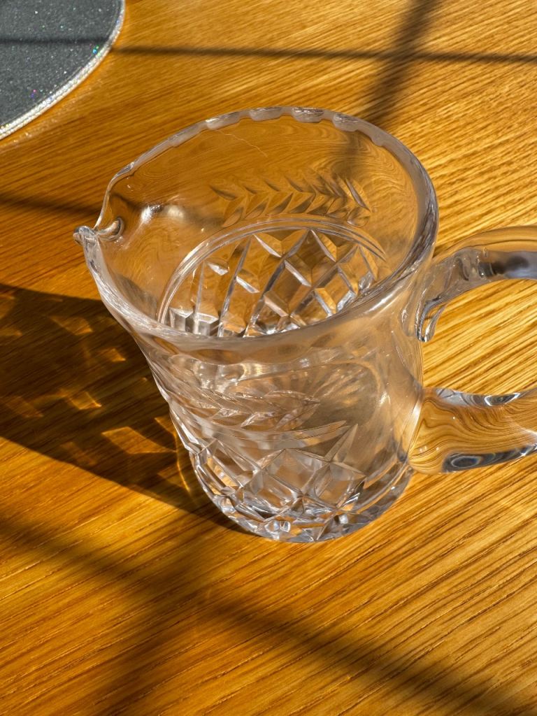 Crystal cut small jug
