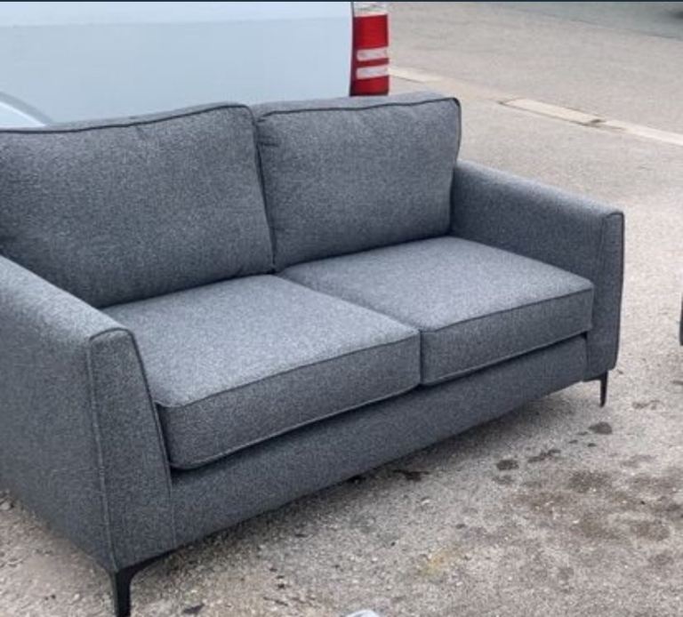 Charcoal 2 seater sofa 