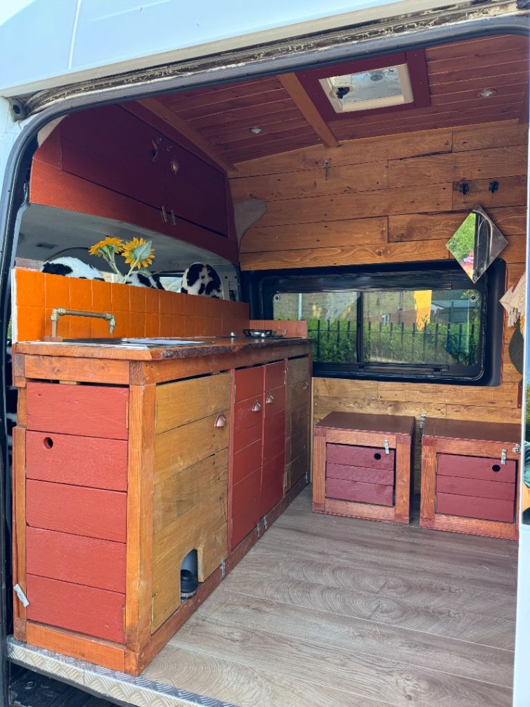 Off grid converted ford transit campervan