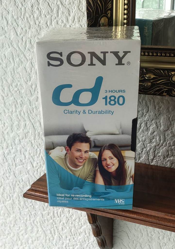 Sony 180 CD VHS Video Tapes - Pack of 4 - New