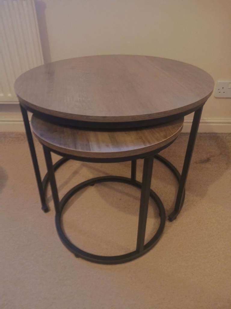 New Nesting Coffee Tables – Brown Wood Effect