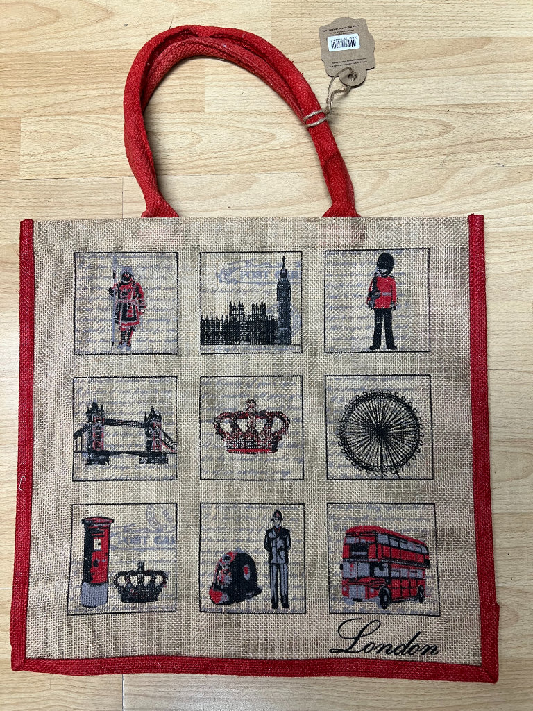 6 x British Themed Shopping Bags