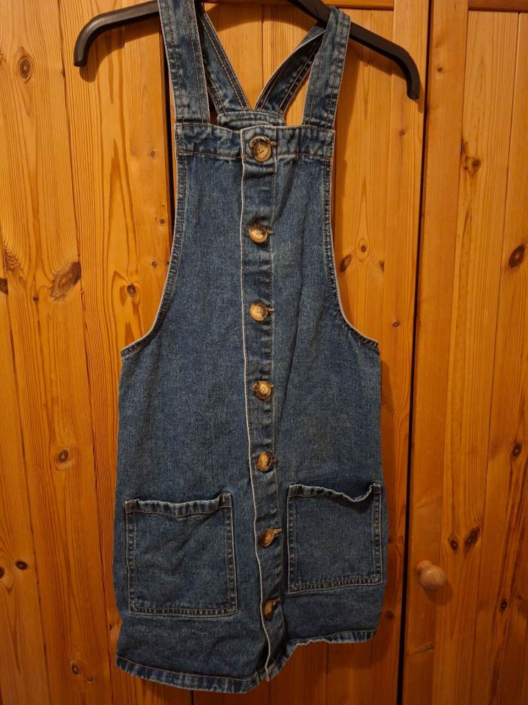 Denium pinafore dress sze 8