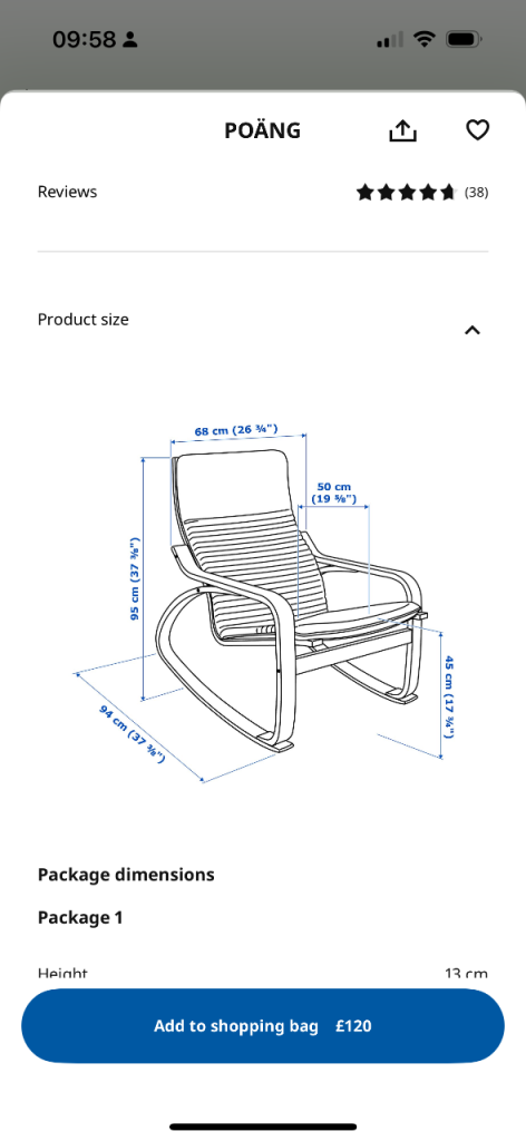 ROCKING CHAIR (IKEA POANG)