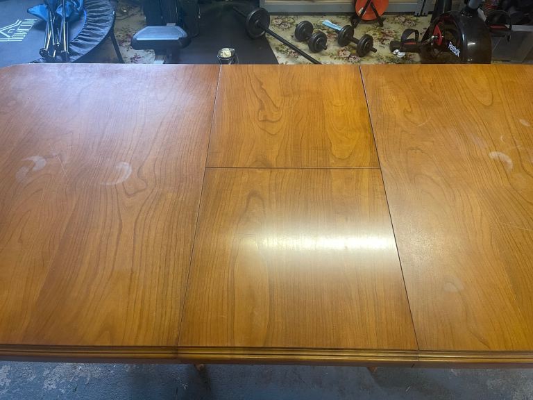 Wooden dining room table