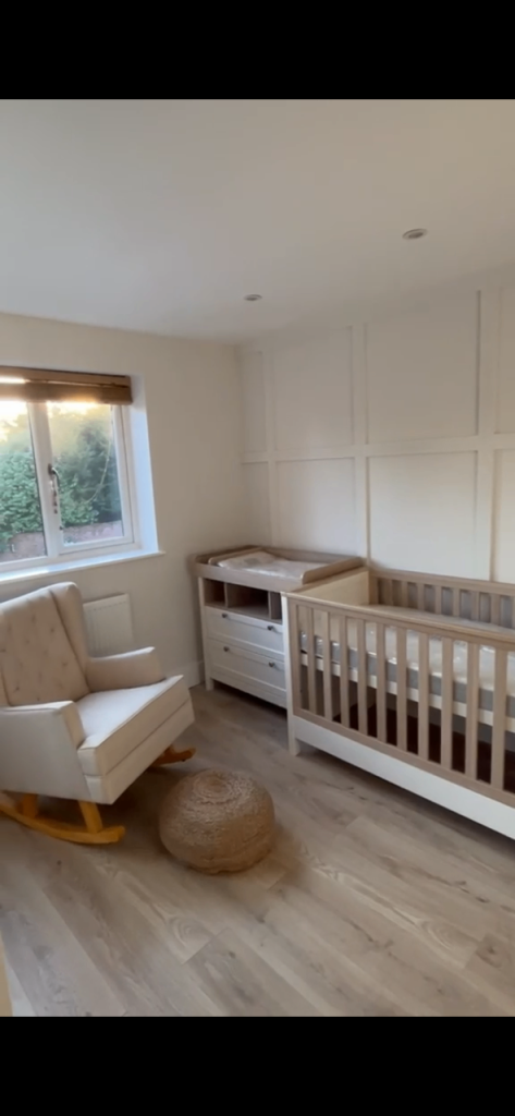 Baby Cot Bed with Mattress – Excellent Condition